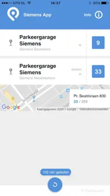 Parkres app - inzicht in vrije parkeerplaatsen android App screenshot 0